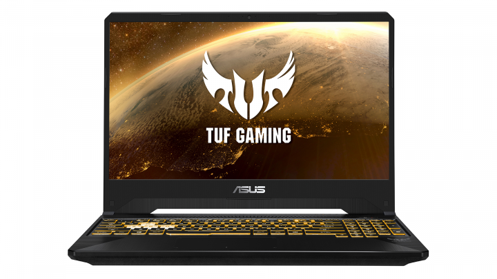 Laptop Asus ROG FX505DU Gold Steel - widok frontu