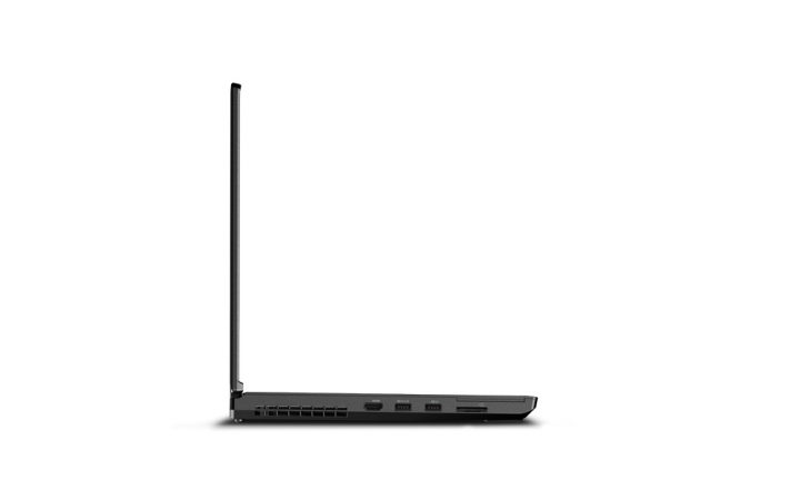 Mobilna stacja robocza Lenovo ThinkPad P53 czarny - widok lewej strony