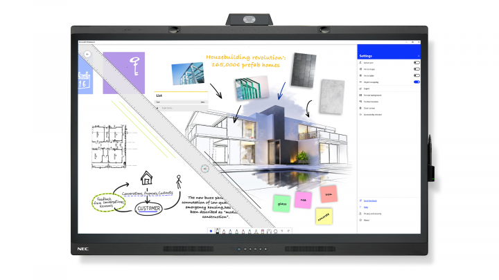 Monitor interaktywny do wideokonferencji MultiSync WD551 55" UHD 400cd/m2 16/7 - 60005140 5