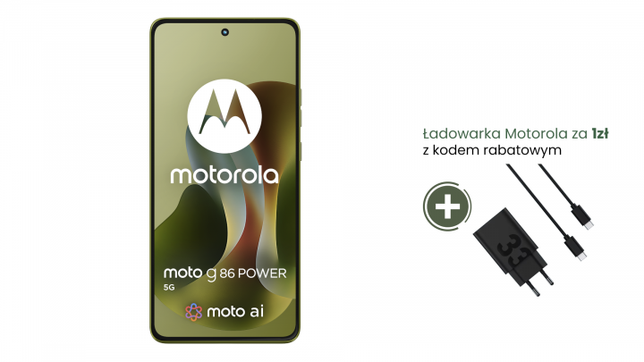 Smartfon Motorola moto g86 Power 5G jasnozielony 33W