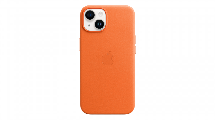 Etui Apple iPhone 14 Leather Case z MagSafe Orange MPP83ZM/A