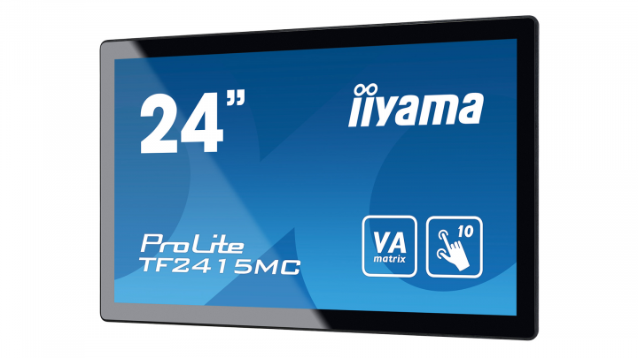 Monitor IIYAMA ProLite TF2415MC-B2 czarny - widok frontu prawej strony