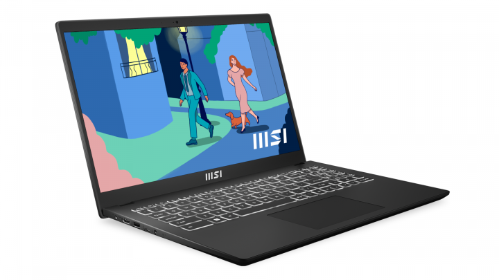 Laptop MSI Modern 15 B12M W11H (White BK) Classic Black
