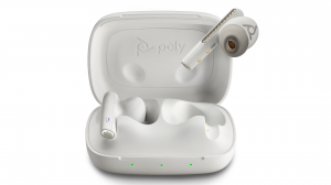 Słuchawki True Wireless HP Poly Voyager Free 60 Microsoft Teams Basic Charge Case White Sand USB-C Adapter - 7Y8L6AA