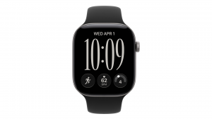 Smartwatch Apple Watch Series 12 GPS koperta 46 mm z aluminium w kolorze gwiezdnej szarości, pasek sportowy w kolorze czarnym - rozmiar M/L - MJEL4MP/A