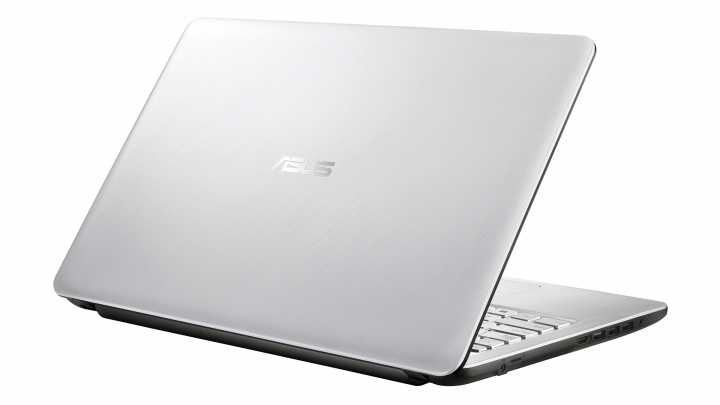 Laptop Asus VivoBook X543MA srebrny - widok klapy lewej strony