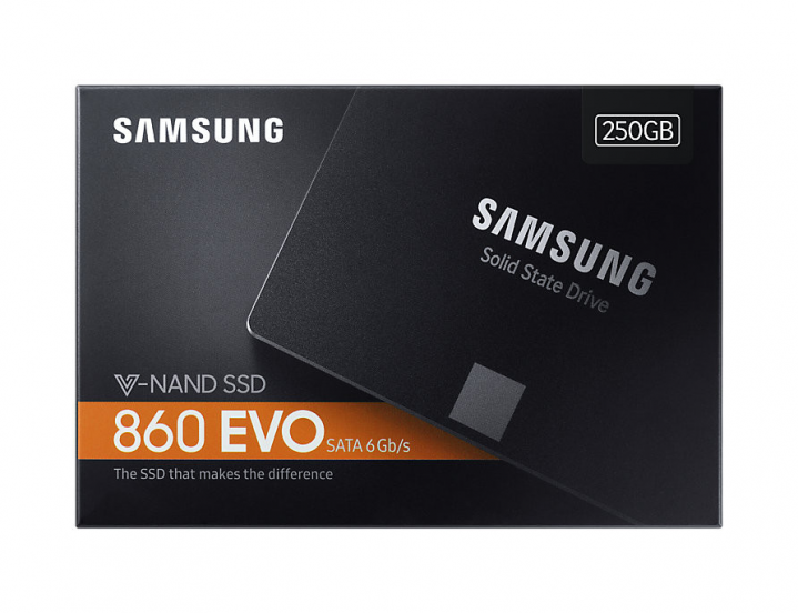 Dysk SSD Samsung 860 EVO 250GB - widok opakowania