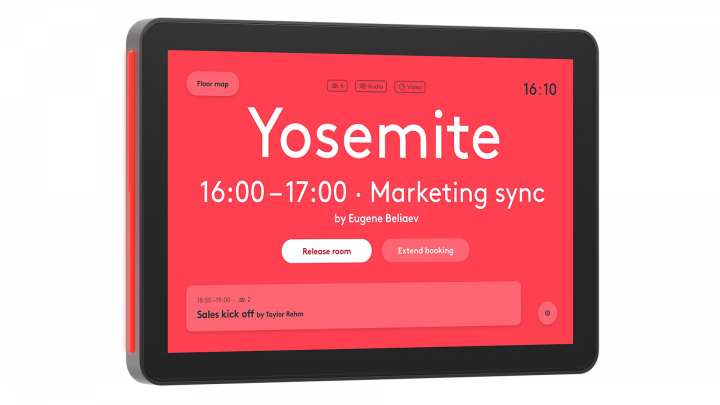Tablet do rezerwacji sal Logitech Tap Scheduler 2 Grafitowy - 952-000295