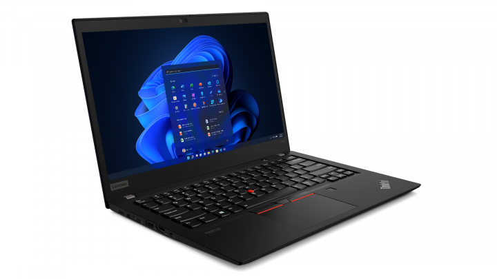 ThinkPad T14s AMD G1 W11P - widok frontu lewej strony