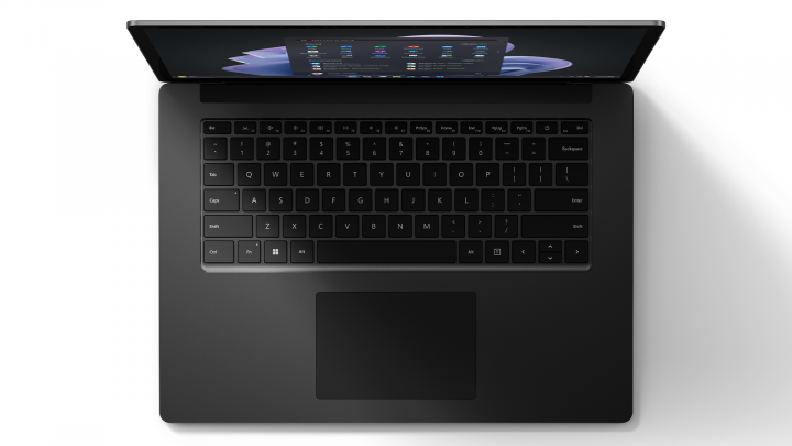 Surface Laptop 5 15 W10P czarny - widok klawiatury