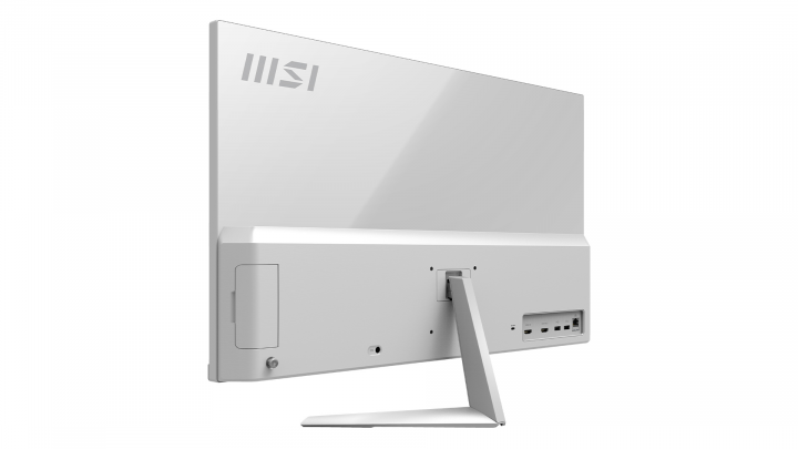 Komputer AiO MSI Modern AM271 biały - widok tyłu prawej strony