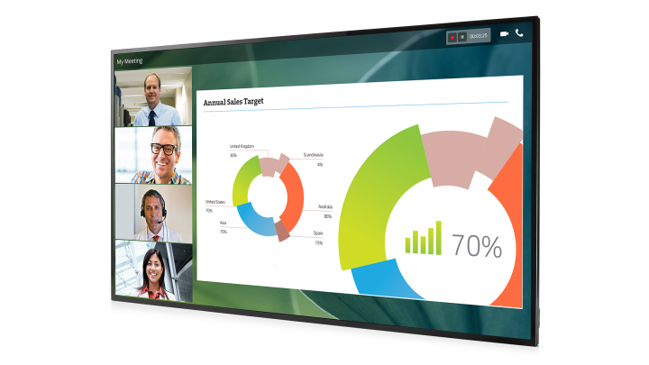 Monitor HP LD5511 T5X84AA ścienny - widok frontu prawej strony