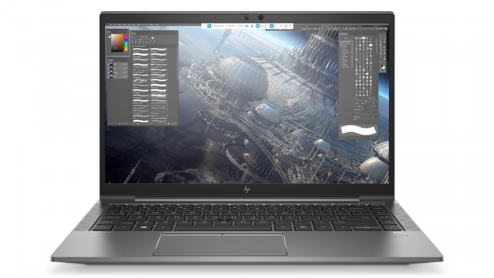 Mobilna stacja robocza HP Zbook Firefly 14 G7 grafitowy widok frontu2