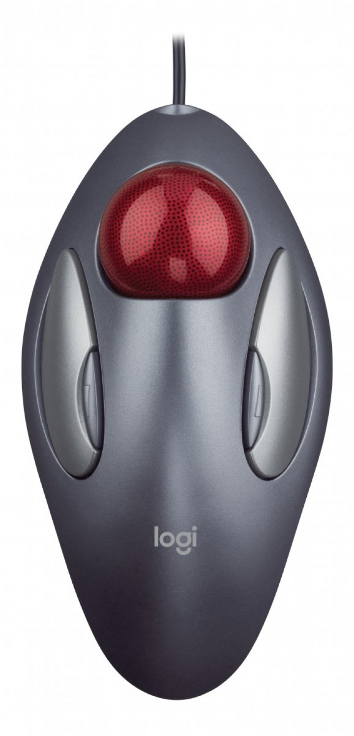 Mysz przewodowa Logitech Trackman Marble optyczna 910-000808 - widok frontu
