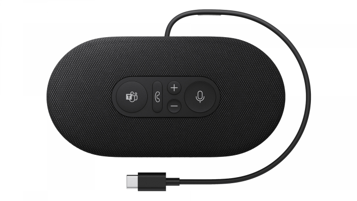 Głośnik Microsoft Surface Modern USB-C Speaker 8M8-00004 czarny widok z góry2