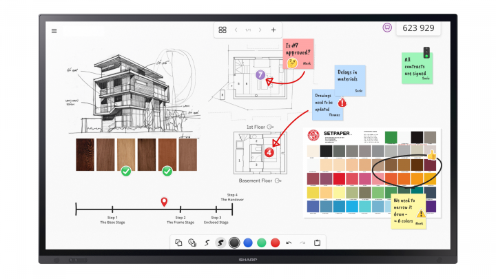 Monitor wielkoformatowy Sharp NEC PN-LA862 86" InGlass UHD 500cd/m2 24/7 - 60005935