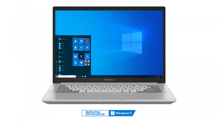 VivoBook Pro 14X OLED N7400PC W10P Cool Silver - widok frontu