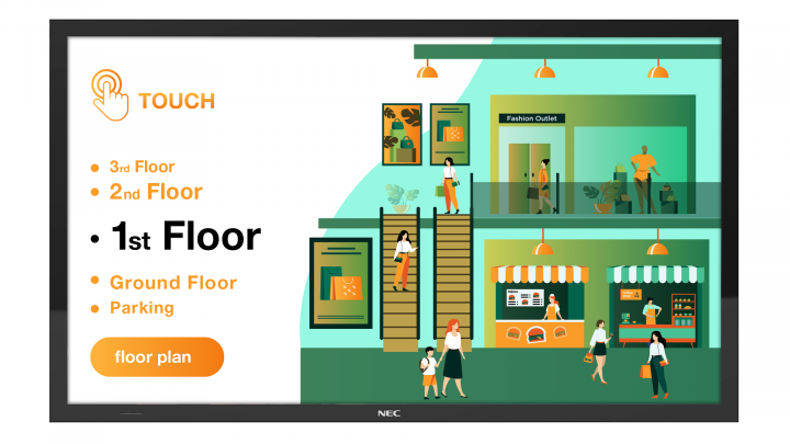 Monitor wielkoformatowy Sharp NEC MultiSync M431 PCAP 43 UHD 500cdm2 247 - 60005076 2