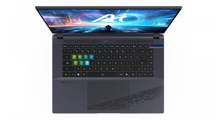 Laptop Gigabyte AORUS 16X 2024 Intel 13th Midnight Gray 2
