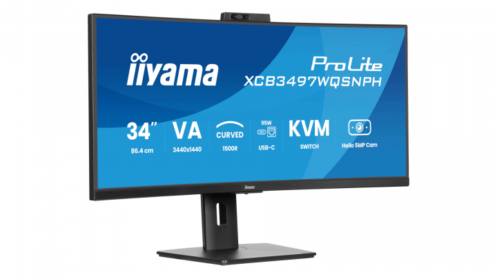 Monitor iiyama ProLite Curved XCB3497WQSNPH-B1 2