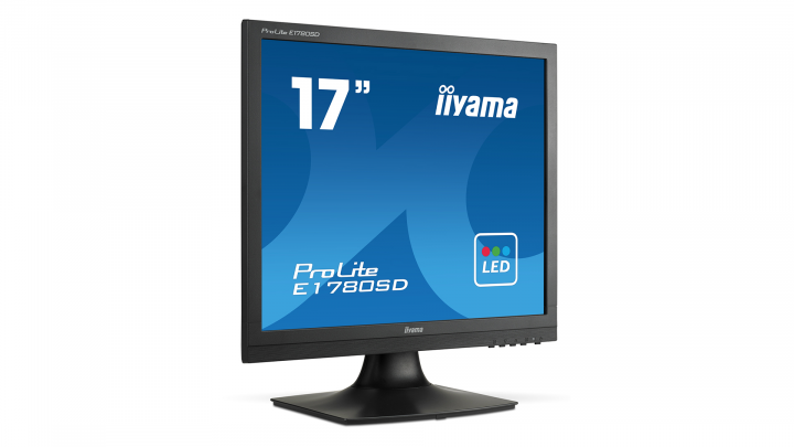 Monitor IIYAMA ProLite E1780SD-B1 - widok frontu lewej strony