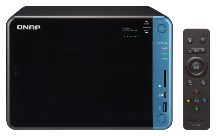 Serwer NAS QNAP TS-653B - widok frontu