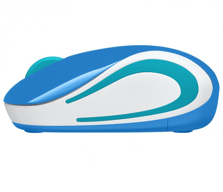 Mysz bezprzewodowa Logitech M187 Niebieska 910-002733 - widok lewej strony