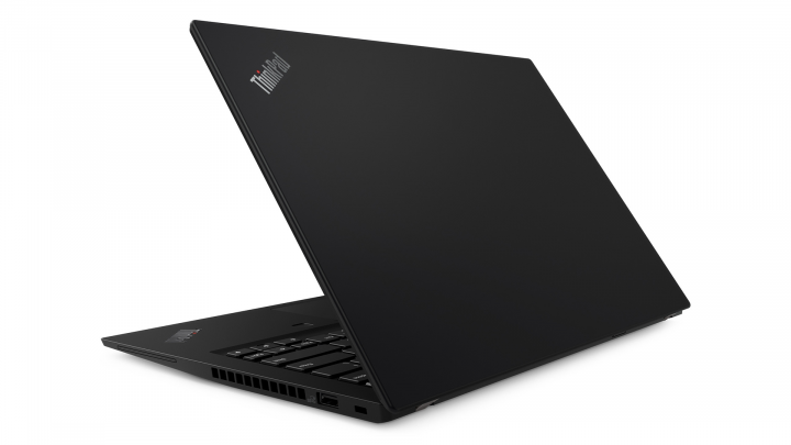 Laptop Lenovo ThinkPad T14s G1 czarny widok klapy prawej strony