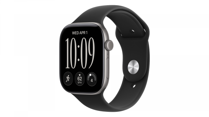 Apple Watch Series 12 GPS + Cellular koperta 42 mm z aluminium w kolorze gwiezdnej szarości, pasek sportowy w kolorze czarnym 1