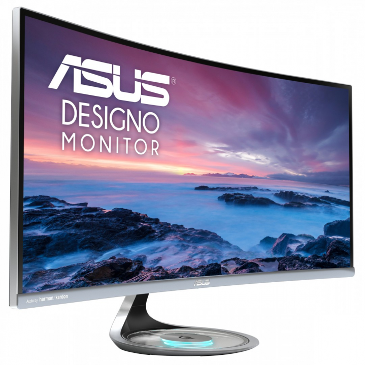 Monitor Asus MX34VQ - widok frontu lewej strony