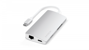 Adapter Satechi Aluminum Multiport V2 srebrny - ST-TCMA2S