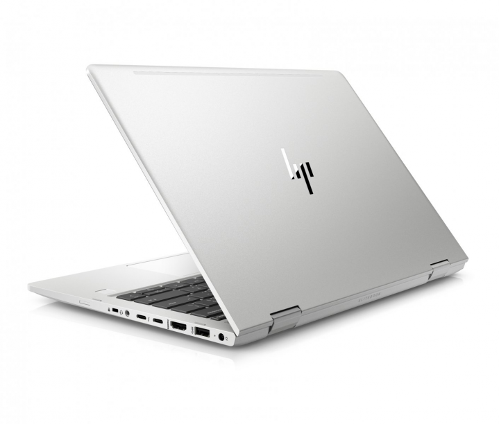 Laptop HP Elitebook x360 830 G6 srebrny - widok klapy prawej strony