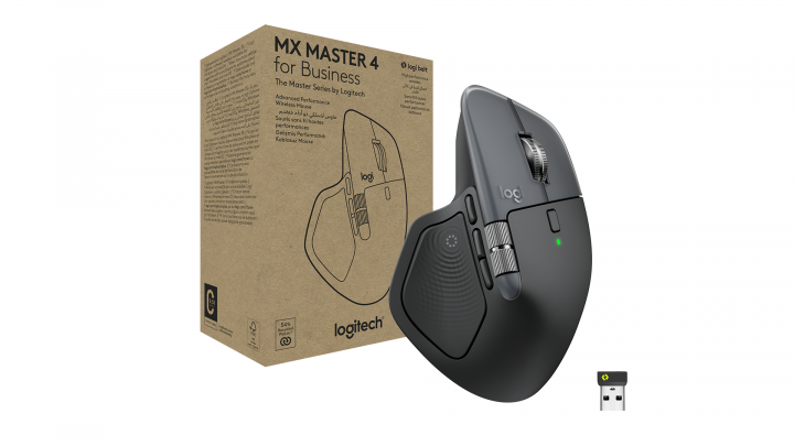 Mysz bezprzewodowa Logitech MX Master 4 for Business grafitowa 910-007616 prezentacja 