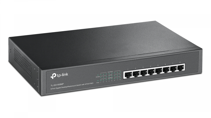 Switch TP-Link TL-SG1008MP - widok frontu