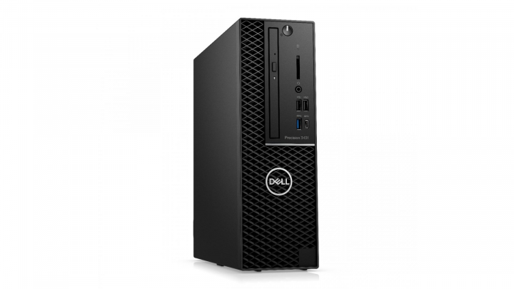 Stacja robocza Dell Precision T3431 SFF - widok frontu lewej strony