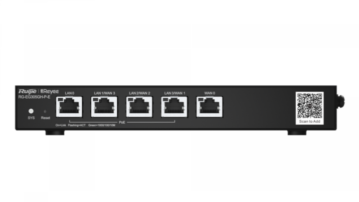 Router Ruijie Reyee RG-EG305GH-P-E 5-port GE PoE+ 60W 5