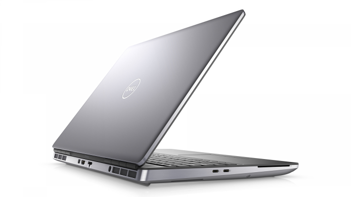Mobilna stacja robocza Dell Precision 7550 szary - widok klapy lewej strony
