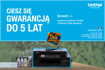 Gwarancja 5 lat Brother 6