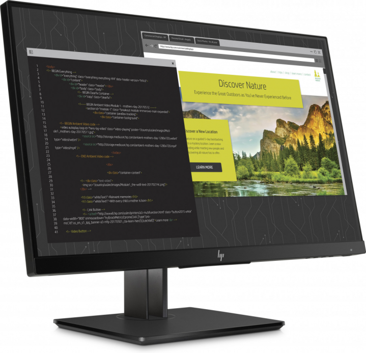 Monitor HP Z24nf G2 1JS07A4 Z Display - widok frontu lewej strony