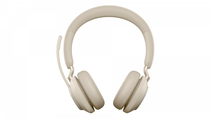 Słuchawki bezprzewodowe Jabra Evolve 2 65 MS Stereo Beige - widok frontu