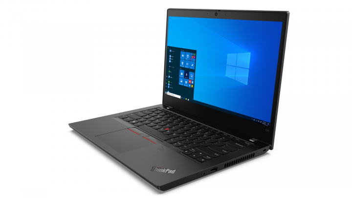 Laptop Lenovo ThinkPad L14 G2 W10P Intel - przód front lewy