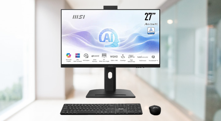 Komputer AiO MSI Modern AM273QP AI 1UM-406EU front