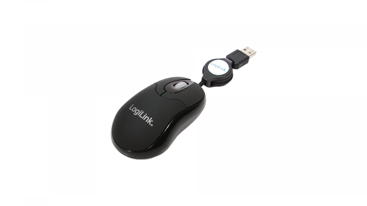 Mysz mini USB LogiLink z rozwijanym kablem ID0016