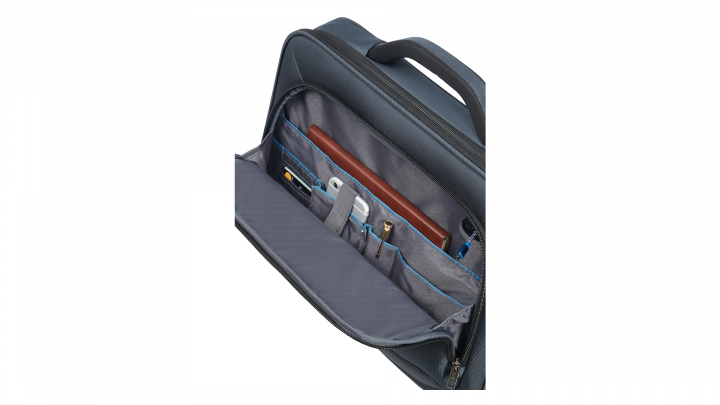 Torba do laptopa Samsonite Vectura Evo 156 CS3-01-003 niebieska - przód front lewy otwarta1