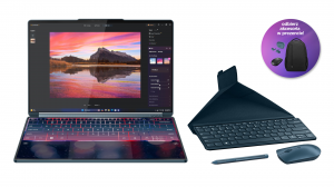 Laptop Lenovo Yoga Book 9 14IAH10 83KJ001KPB Ultra 7 255H Touch 2x14" 2,8K WQXGA+ OLED 120Hz HDR 32GB 1000SSD W11Pro