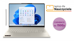 Laptop 2w1 dla Nauczyciela Lenovo Yoga 7 16AKP10 83JU000SPB Ryzen AI 7 350 Touch 16" 2,8K OLED 120Hz 16GB 512SSD W11
