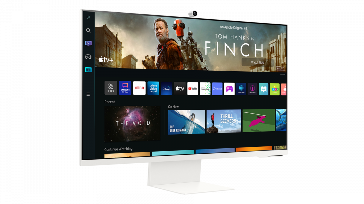 Monitor Samsung Smart M8 LS32BM801UUXEN - widok frontu lewej strony