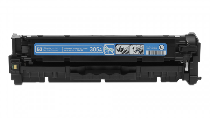 Toner HP 305A błękitny CE411A - widok frontu