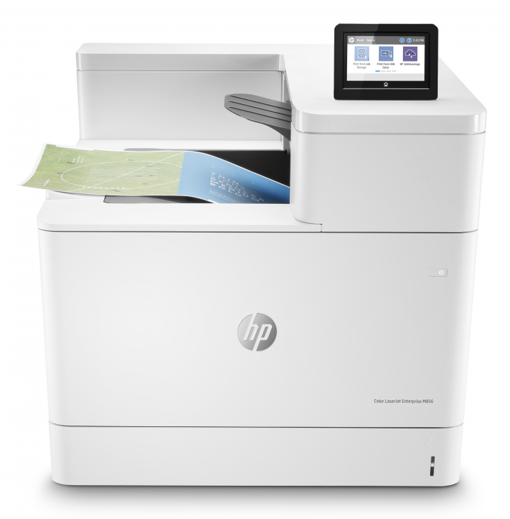 Drukarka laserowa kolorowa HP Color LaserJet Enterprise M856dn - widok frontu