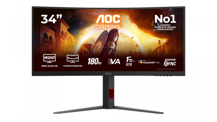 Monitor AOC CU34G4CA 34" Curved VA WQHD 180Hz